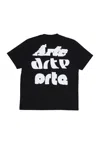 Arte Men's T-shirt Multi Logo Print Tee Black In Black