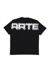 Arte Men's T-shirt Pixel Back Tee Black In Black