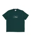 Arte Men's T-shirt Script Logo Tee Green In Green