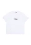 Arte Men's T-shirt Script Logo Tee White In White