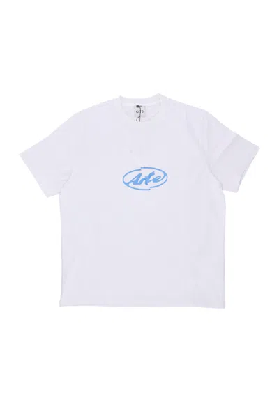 Arte Men's T-shirt Circle Logo Tee White