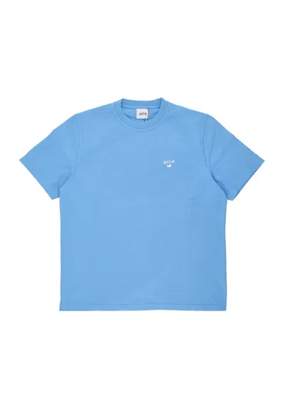 Arte Men's T-shirt Heart Logo Tee Blue