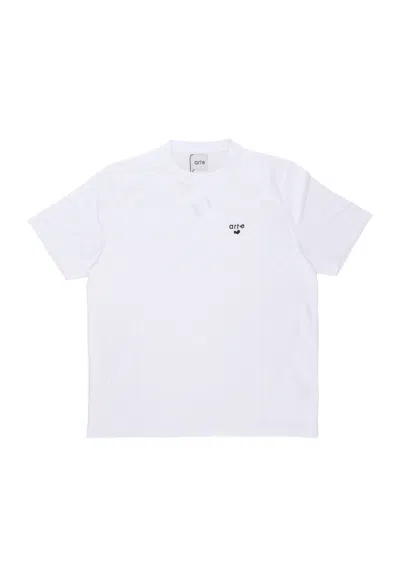 Arte Men's T-shirt Heart Logo Tee White