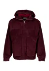 Arte Men's Vest Corduroy Technical Jacket Bordeaux In Burgundy