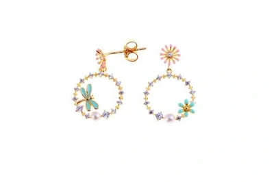 Arte Nova Jewellery Dragonfly I Earrings In Gold