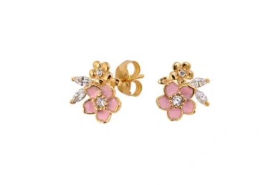 Arte Nova Jewellery Flor Rosa Earrings
