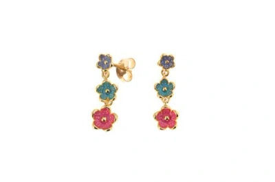 Arte Nova Jewellery Garden Earrings In Multi