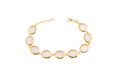 Arte Nova Jewellery Mother Of Pearl Bracelet In Gold