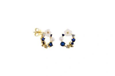 Arte Nova Jewellery Summer Earrings In White