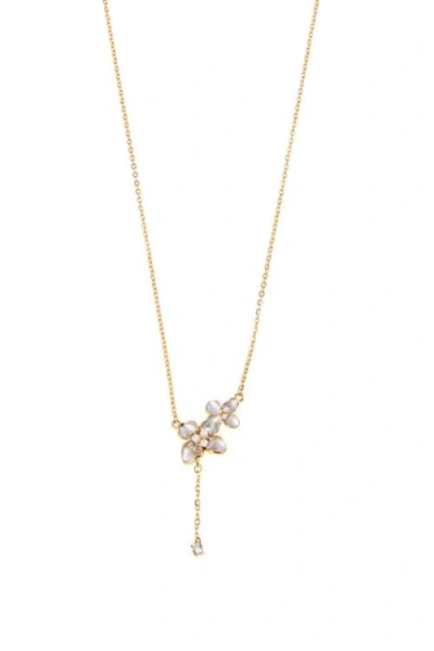 Arte Nova Jewellery Two Flowers I Necklace In Gray