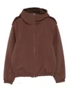 Arte Nylon Technical Jacket Clothing In Brown