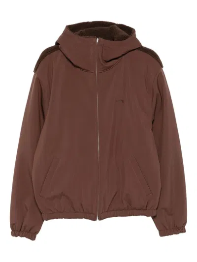 Arte Nylon Technical Jacket Clothing In Brown