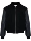 Arte Panelled Bomber Jacket In Blue