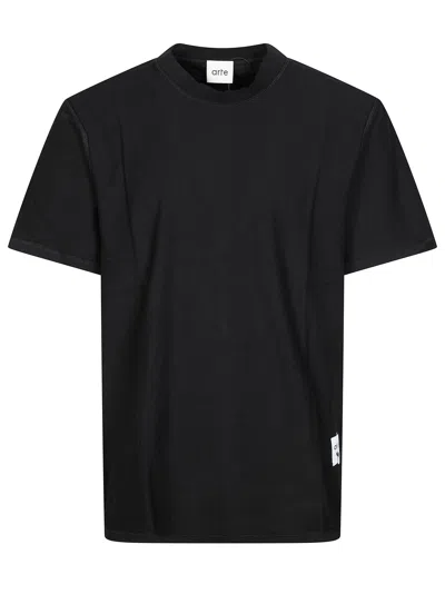 Arte Reversible Label Mini T-shirt In Nero