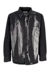 Arte Shirt Long Sleeve Denim Shirt Black Denim In Multi