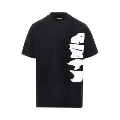 Arte 'side Logo' Print T-shirt In Black