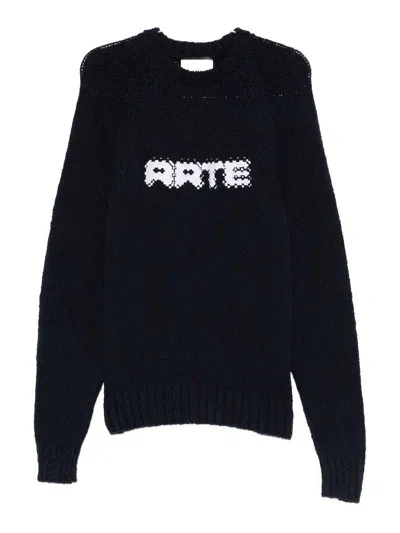 Arte Sweater With Logo In Black