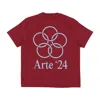 Arte Teo Back Rings Tee Men's T-shirt Bordeaux In Burgundy