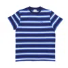 Arte Tery Stripes Tee Blue Men's T-shirt In Blue