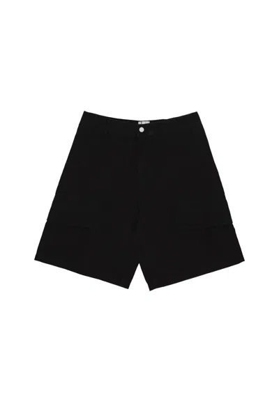 Arte Trousers Corto Man Canvas Cargo Shorts Black