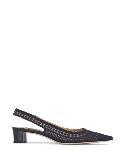Arteana Crochet-knit Pointed-toe Sandals In Blue