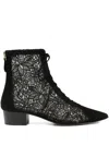 Arteana Lace-up Heeled Boots In Black