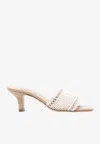 Arteana 60mm Embroidered-motif Open-toe Sandals In White