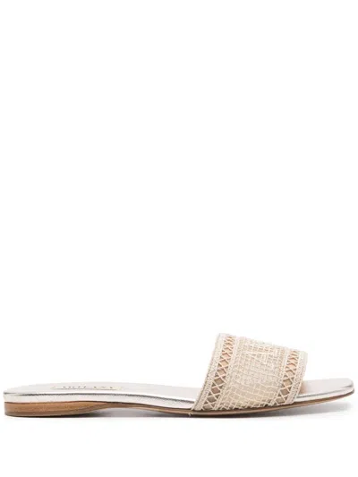 Arteana Roma Flat Slides In Neutrals
