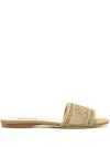 Arteana Roma Logo-embroidered Sandals In Green