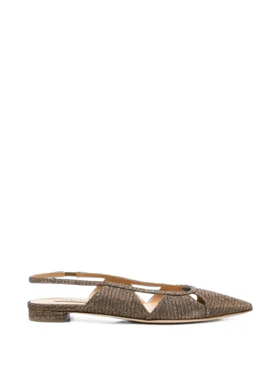 Arteana Savona Glitter Slingback Pumps In Brown