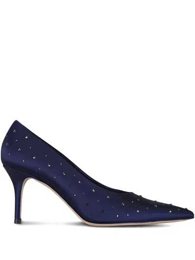 Arteana Studded Pointed Pumps In Blue