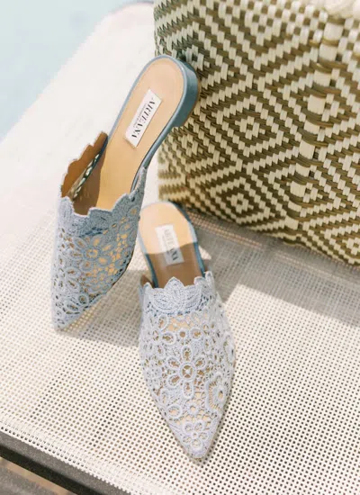 Arteana Women's Amalfi Flat Mule In Light Blue
