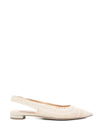 Arteana Woven Slingback Sandals In Neutral