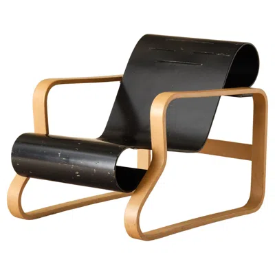 Pre-owned Artek Alvar Aalto Armchair 41 "paimio" Produced By , 1963 In Brown