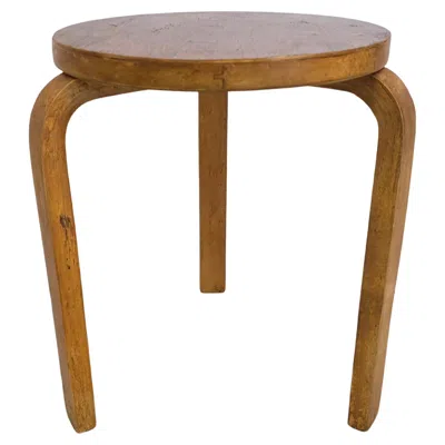 Pre-owned Artek Alvar Aalto Stool 60 From 1940's In Brown