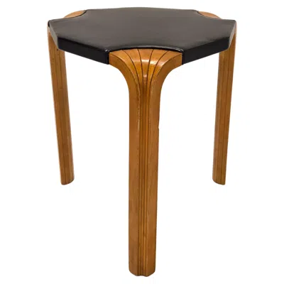Pre-owned Artek Alvar Aalto Stool X602 By  In 1950s In Brown