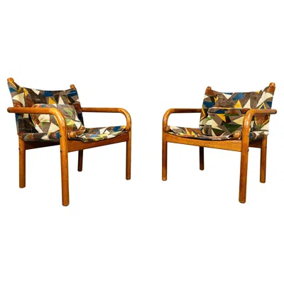 Pre-owned Artek Danish Modern Bentwood Sling Chairs By Bernstorffsminde Mobelfabrik Circa 1970 In Brown