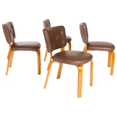 Pre-owned Artek Dining Chairs By Alvar Aalto For , 1933 In Brown