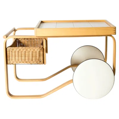Pre-owned Artek Finnish Tea Trolley Model 900 By Alvar Aalto, , Finland In Brown