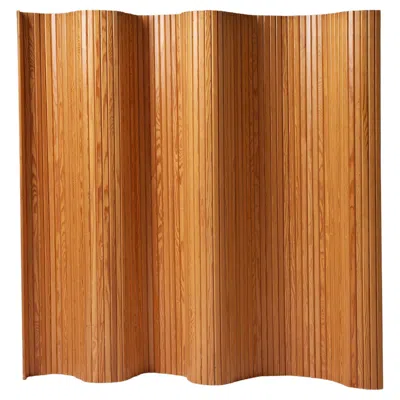 Pre-owned Artek Folding 'screen 100' Designed By Alvar Aalto For , Finland, 1936, Pine In Brown