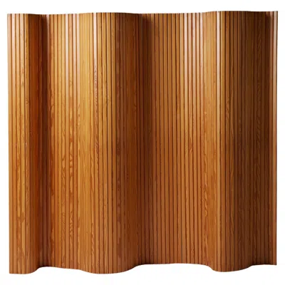 Pre-owned Artek Folding 'screen 100' Designed By Alvar Aalto For , Finland, 1936, Pine In Brown