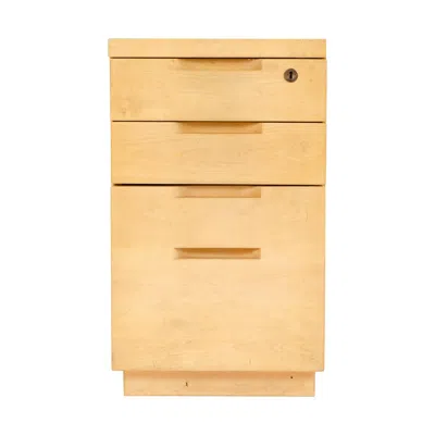 Pre-owned Artek Four-drawer Office Cabinet Attributed To Alvar Aalto For , 1940s In Brown