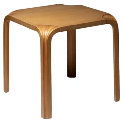 Pre-owned Artek One Stool Model "x 601" By Alvar Aalto For , Finland, 1950s In Brown