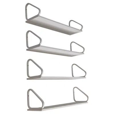 Pre-owned Artek Set Of Four Mid-century 112b Shelves By Alvar Aalto In White Birch,  1960s