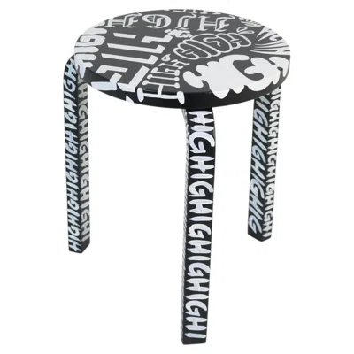 Pre-owned Artek Unique "aalto Goes High Ii" Stool By Sheikki On An Alvar Aalto Model 60, 2025 In Brown