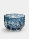 Artel Atlantis Hand-engraved Crystal Small Bowl In Blue