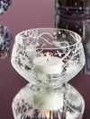 Artel Atlantis Hand-engraved Crystal Tealight Holder