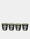Artel Cabinet Of Curiosities Hand-engraved Crystal Shot Glasses (set Of 4)