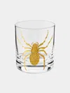 Artel Cabinet Of Curiosities Hand-engraved Gilded Crystal Double Old Fashioned Tumbler
