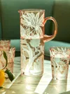 Artel Jungle Deco Hand-engraved Crystal Pitcher  Abask Luxury Gift
